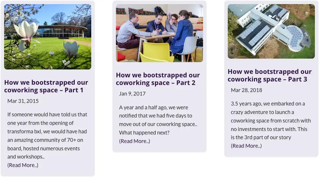 fake blog screenshot